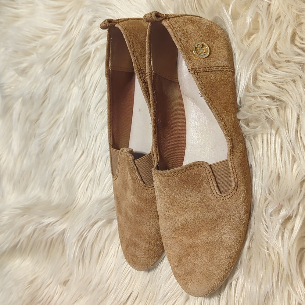 Michael Kors MK Merritt Slip on Luggage Shoes Flats Loafers Size 7.5 M - Picture 3 of 9